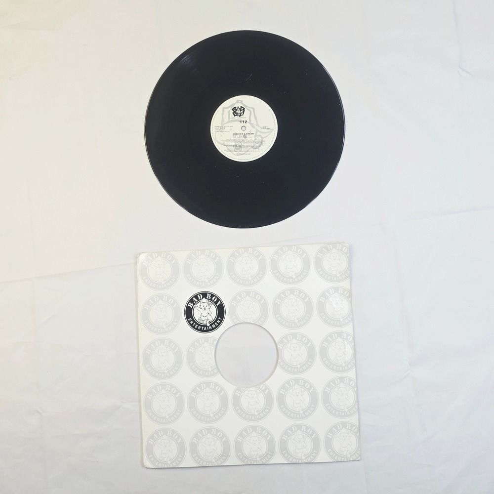 112 Peaches & Cream Vinyl Record 12" Black Promo Single 2001 Bad Boy